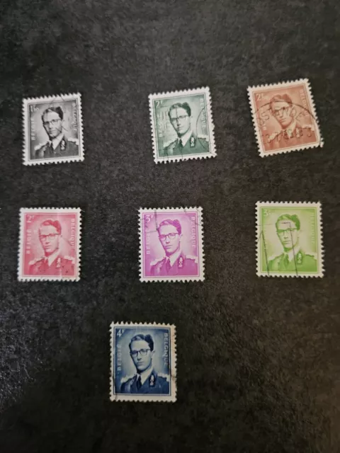 Timbre Belgique Lot Roi Baudouin 1959