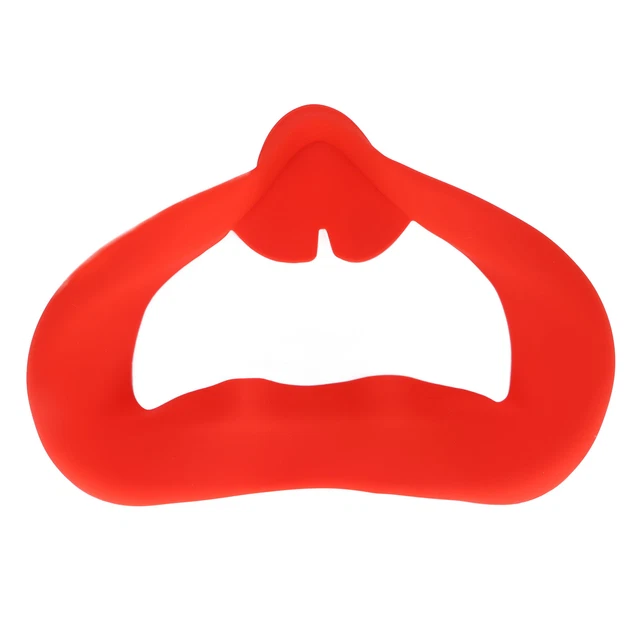 (red) VR Protective Cover Comfort VR Glasses Silicone Eye Mask Sweatproof