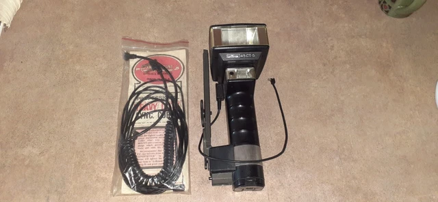 Metz 45 Ct-5 Handle Mount Flash  & Sync Cords  Tested  Free Usps