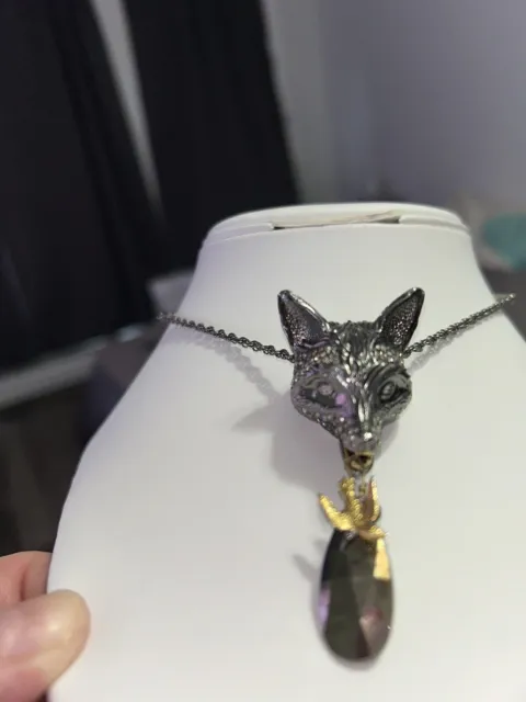 Alexis Bittar Necklace  Fox head Necklace 32 Inches