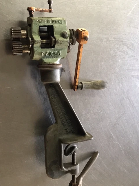 Pexto Metal Crimper Roller With Clamp Base Peck Stow Wilcox Tool