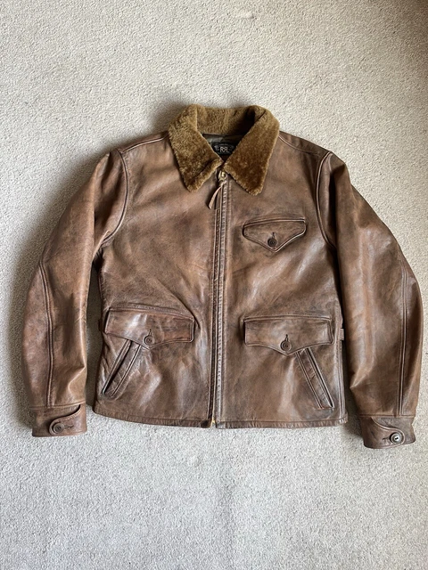 ジャケット・アウター RRL ROSS A1 JACKET RRL ROSS A1 JACKET（Ralph Lauren RRL Leather Jackets for Men
