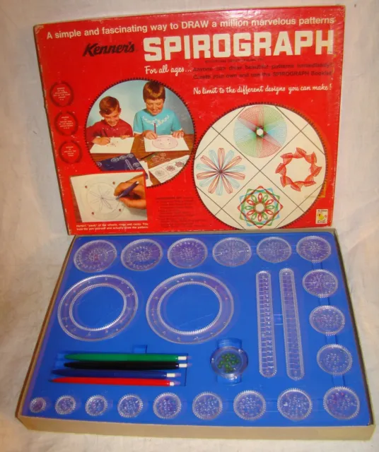 Vtg 1960s Spirograph Art Set Kenner's #401 Toy Complete
