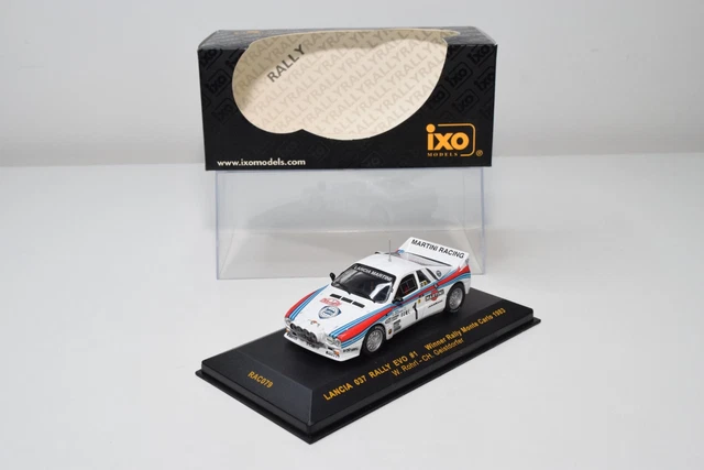 Ixo 1/43 Lancia 037 Rally Evo 2 – #1 Haspengouw Rally 1986 (RAC341LQ)