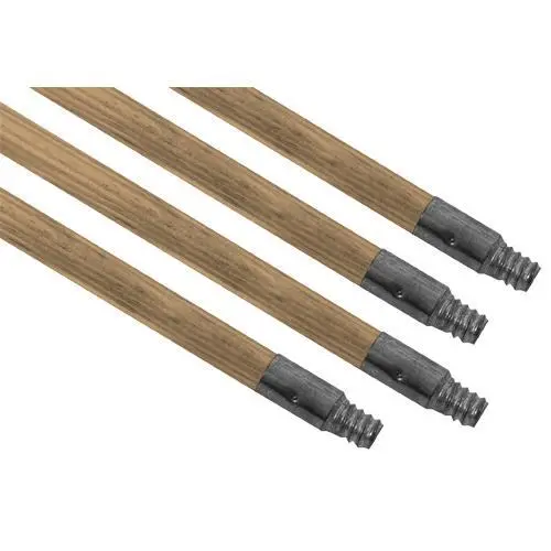 Franklin - 83274 - Wooden Broom/Squeegee Handle w/Metal Threaded Tip (4 pack)