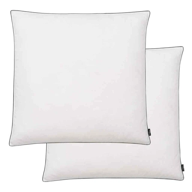 vidaXL Oreiller 2 pcs Remplissage de duvet 80 x 80 cm Blanc Nouveau