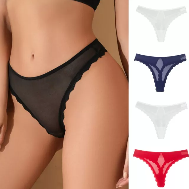 Sexy Women Lace Thong Panties G-String Knickers Lingerie Ladies Briefs Underwear