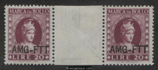 AMG Trieste Fiscal Revenue Stamp, FTT F59a mint, VF