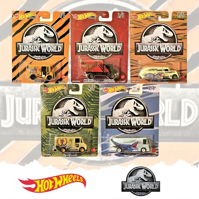 Hot Wheels Premium Pop Culture Jurassic World DLB45-979Q "Choose Your Vehicle"