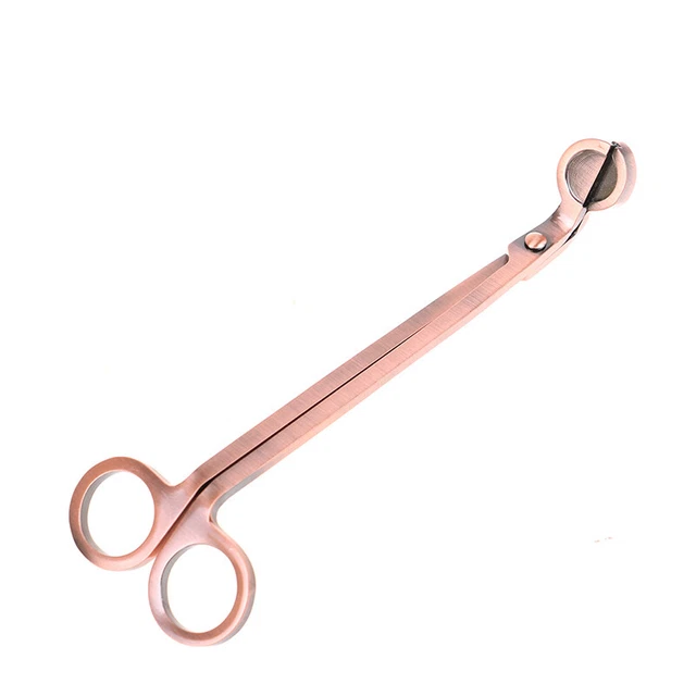 18cm Stainless Steel Candle Wick Trimmer Oil Lamp Scissor Cutter Snuffer Tool ql