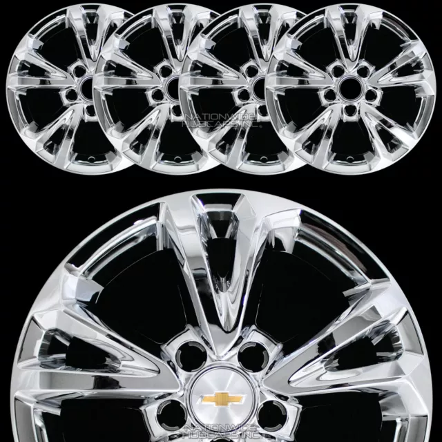 4 for Chevy Equinox 2016 2017 Chrome 17" Wheel Skins Hub Caps Full Rim Covers