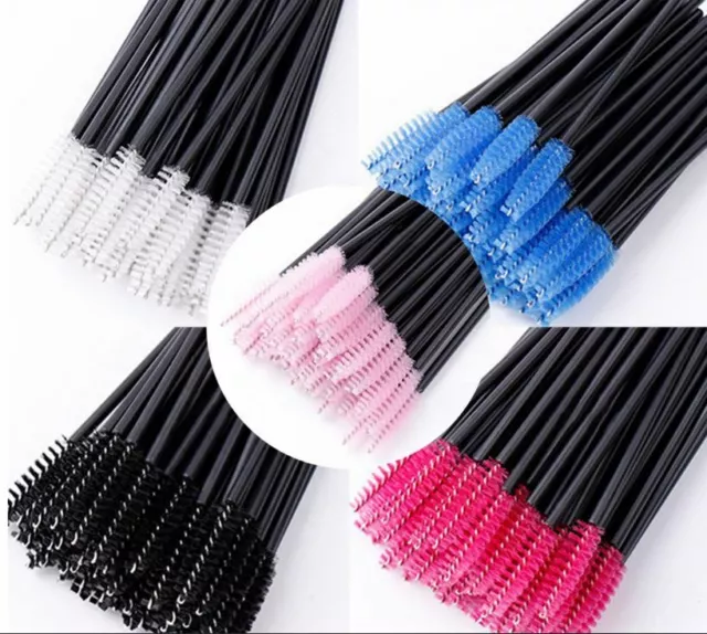 Disposable Eyelash Brush Mascara Lash Extension Wands Make Up Applicator Spoolie