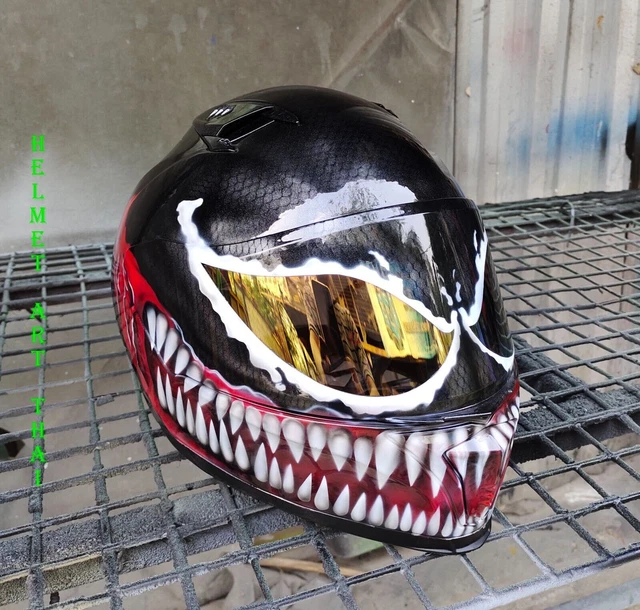 Spiderman 2099 Custom Painted Airbriushed Motorcycle Helmet 