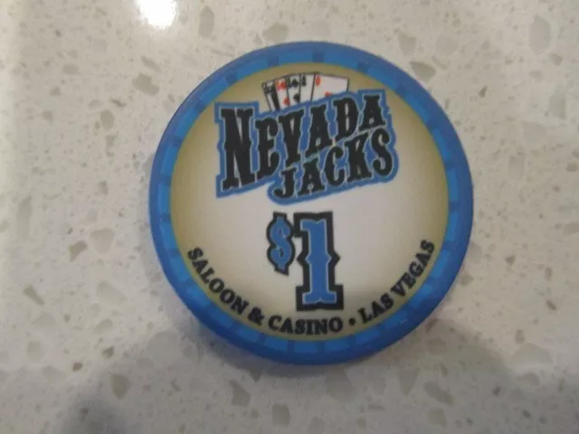 $1 Nevada Jacks Saloon Casino Chip + FREE Mystery Las Vegas Poker Chip
