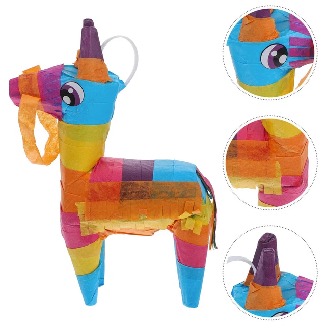 Cinco de Mayo Pinata Rainbow Burro- Pinatas para decoración temática mexicana