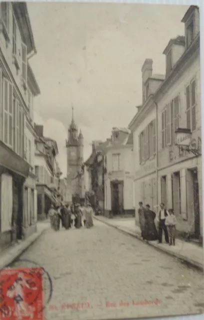 EVREUX 27 cpa rue des lombards  Bon Etat 1907