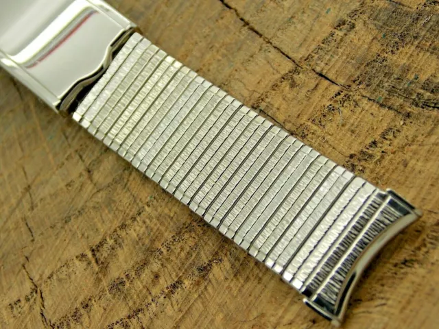 Kreisler Vintage Stainless Watch Band 19mm Mens Deployment Expansion NOS Unused