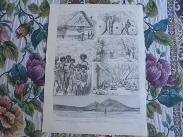 1886 Stich 9 / Südsee Palau Salomon Inseln Marschall Inseln Kolonien