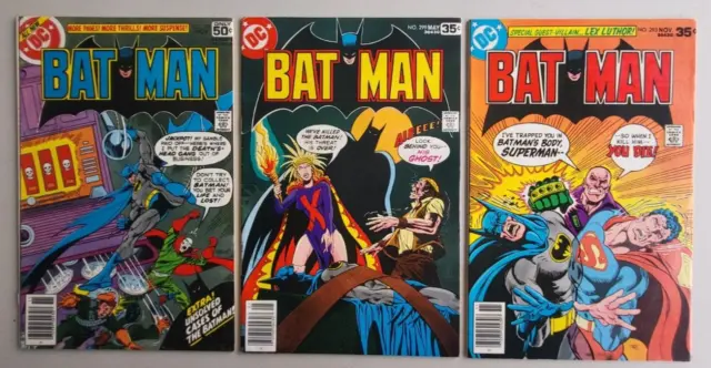 Batman (E) Lot Of 3 Bronze Age Dc Comics 293, 299, 305, Superman