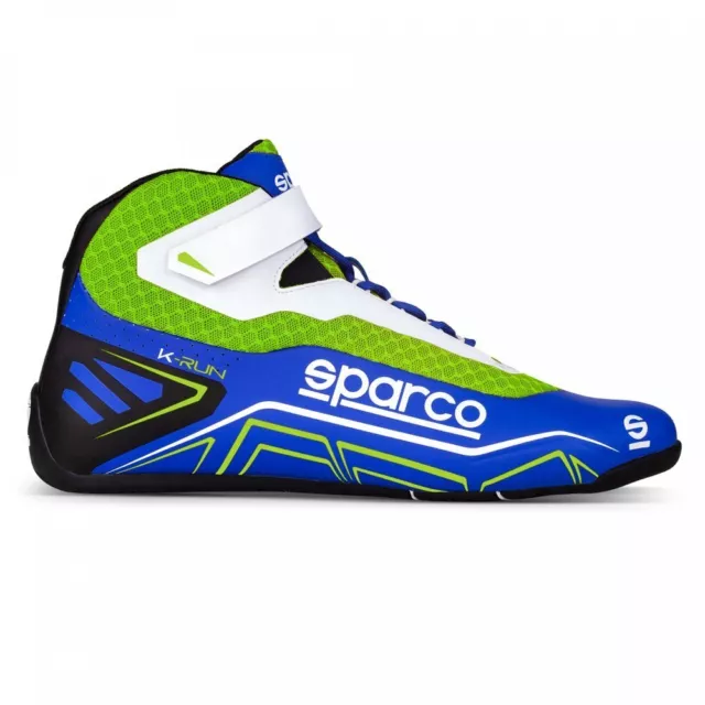 Sparco Karting Kart Racing Auto Shoes K-RUN blue green - size 39