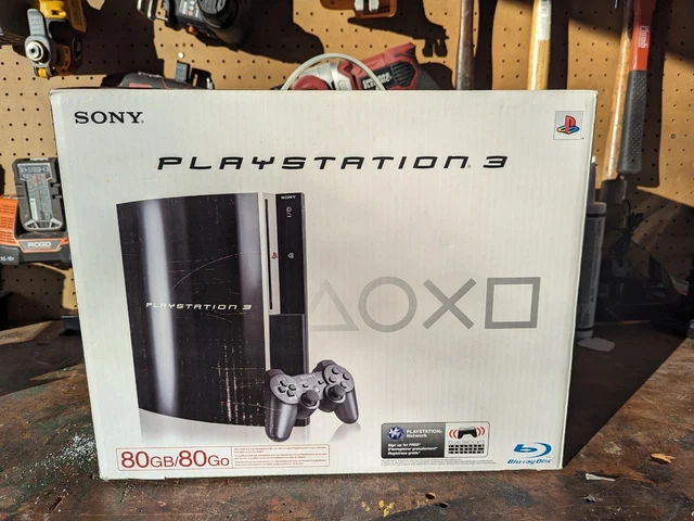 SONY PLAYSTATION 3 PS3 80GB Fat Console In Original Box 100.00