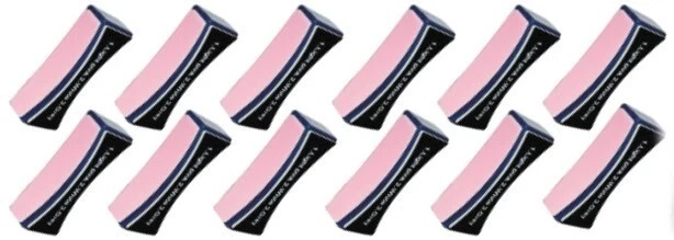12 pcs Swisa Beauty Nail Buffers - Smooth and Shine The Nail In 30 Seconds.