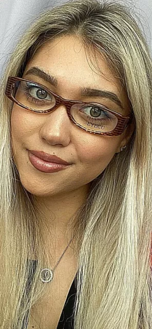 Nuevo marco de gafas para mujer EECU 148B 53 mm marrón