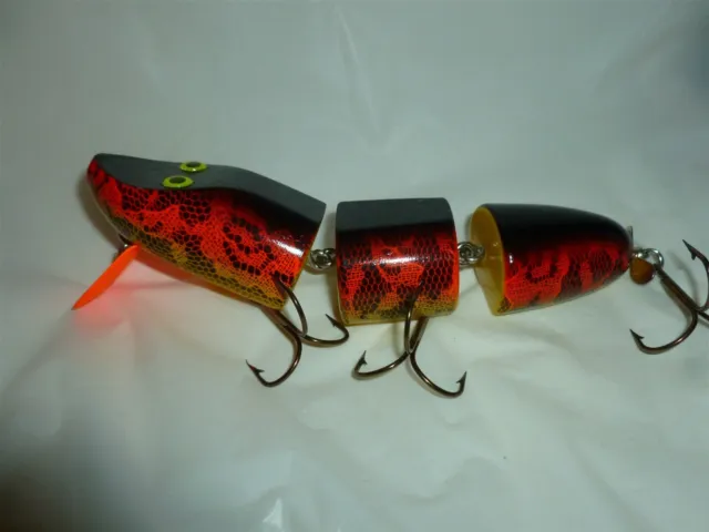 VINTAGE HOMER LE Blanc Swim Whizz Musky Lure Lot/2 Different