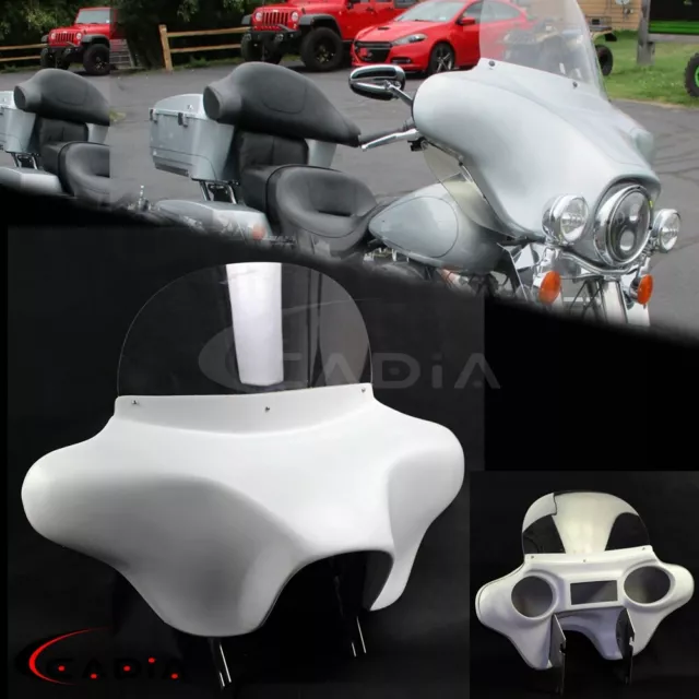 Batwing Fairing Windshield 6x9 Speakers Stereo For Harley Road King FLHRC 94-21