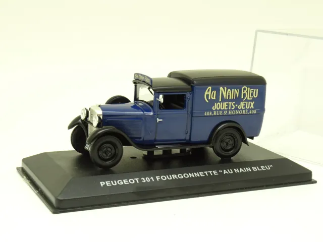 IXO Press 1/43 - Peugeot 301 Van to the / Of Dwarf Blue