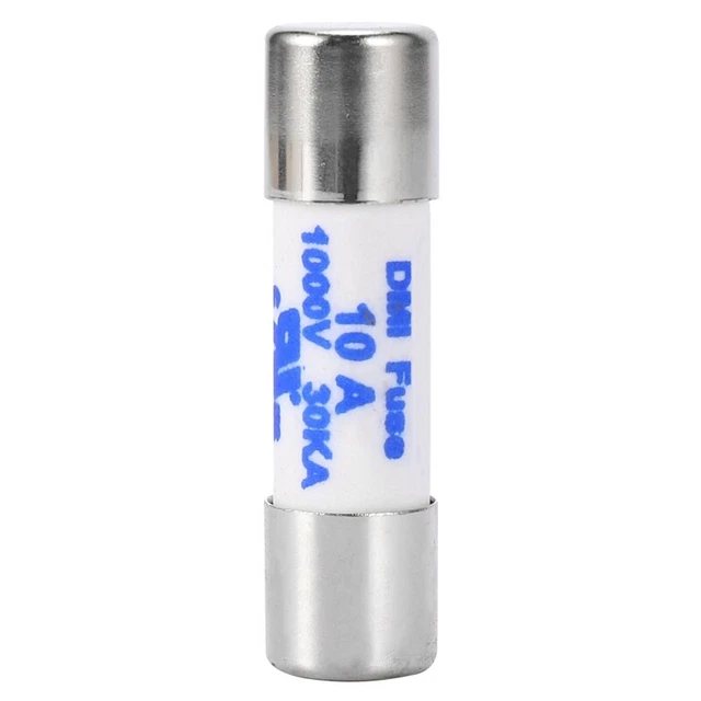 Fusible Multimetre Cylindre en Ceramique Blanc de 10 x 38mm 1000V 10A Q8M5