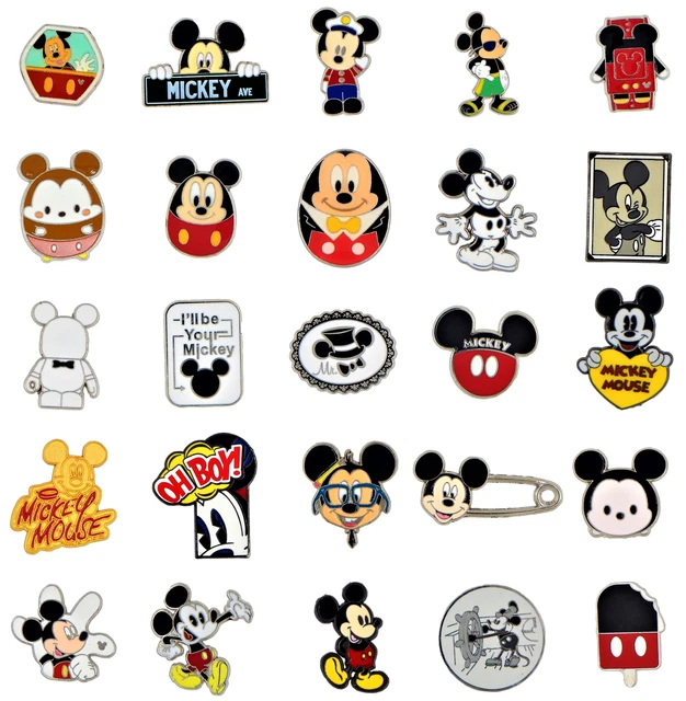 Mickey Head Shape Theme Individual Pin Disney World Park Trading Pins  ~Brand New