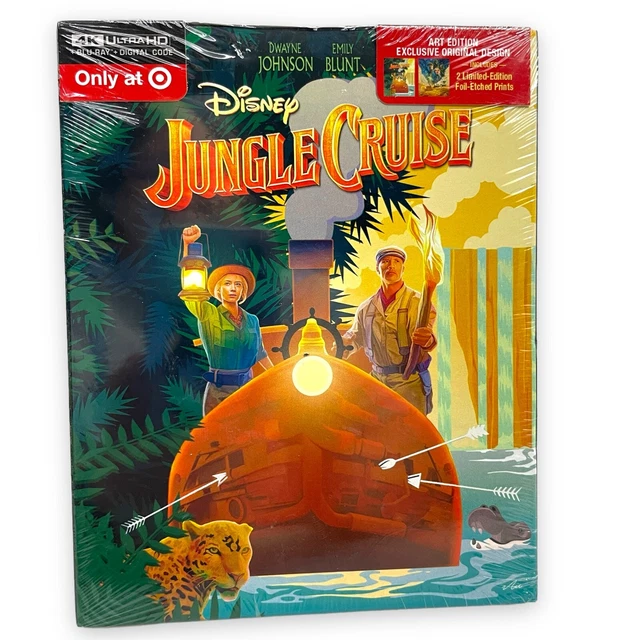 DISNEYS JUNGLE CRUISE 4K UltraHD Blu-Ray Digital Limited Edition Foil