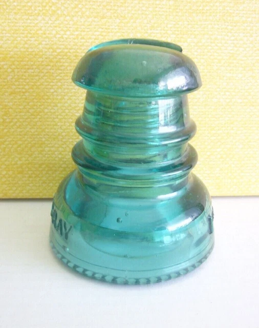 Vintage Aqua/Turquoise HEMINGRAY #43 Glass Insulator