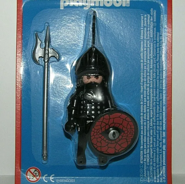 Playmobil Medieval Black Dragon Knight Warrior Blister - BOX 6