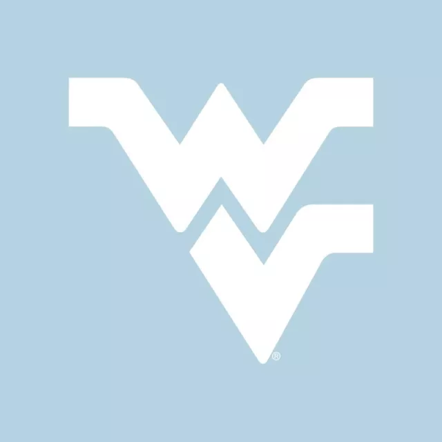 WVU West Virginia Mountaineers Large White Cornhole Decals / Set of 2