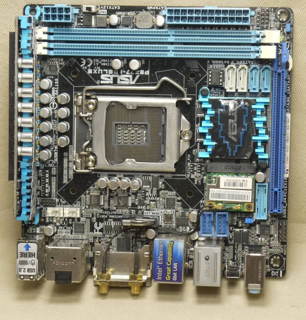 美品 ASUS P8Z77-I DELUXE マザーボード Intel Z77 LGA 1155 Mini-ITX
