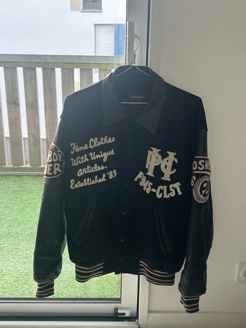 NEUF FRANKLIN MARSHALL Varsity Collège Veste Extérieur Aigle Vintage Taille: S EUR 381,59 - FR