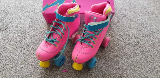 SFR Vision Quad Roller Skates Pink Size UK 6J EU 39.5