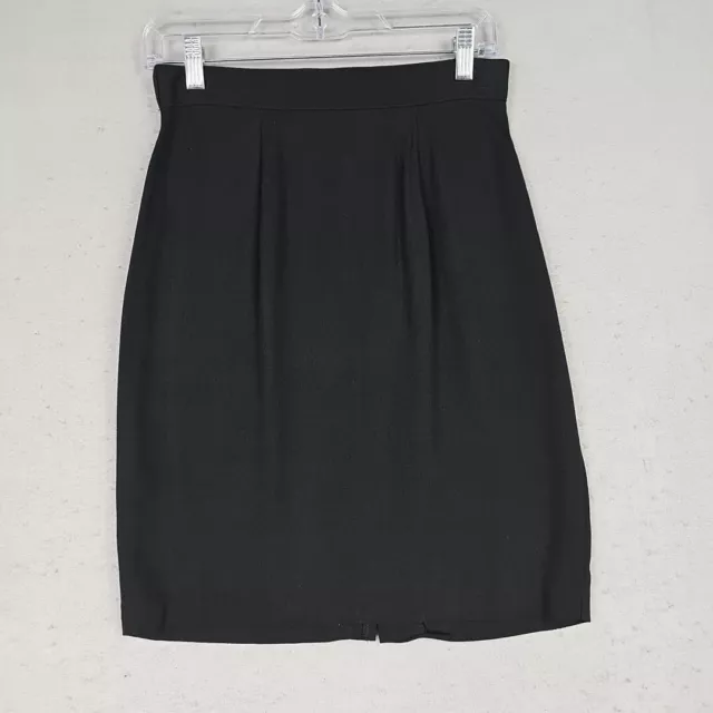 Y2K Mini Skirt Timing Of California M Black Made In USA 90s Classic 2000s Rayon