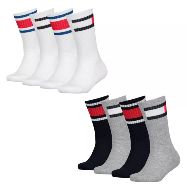 Tommy Hilfiger Children's Socks, 4er Pack - Flag Ecom , Logo Designer