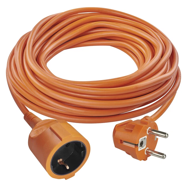 Rallonge Extérieure EMOS 25m | Prise Schuko IP44 | Caoutchouc Résistant | 3680W Max