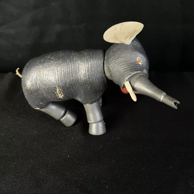 Vintage Schoenhut Humpty Dumpty Small Elephant Jointed Wood Toy