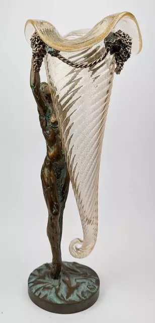 Skulptur Bronze und Murano Glas von Gilbert Kruft - limitiert und nummeriert