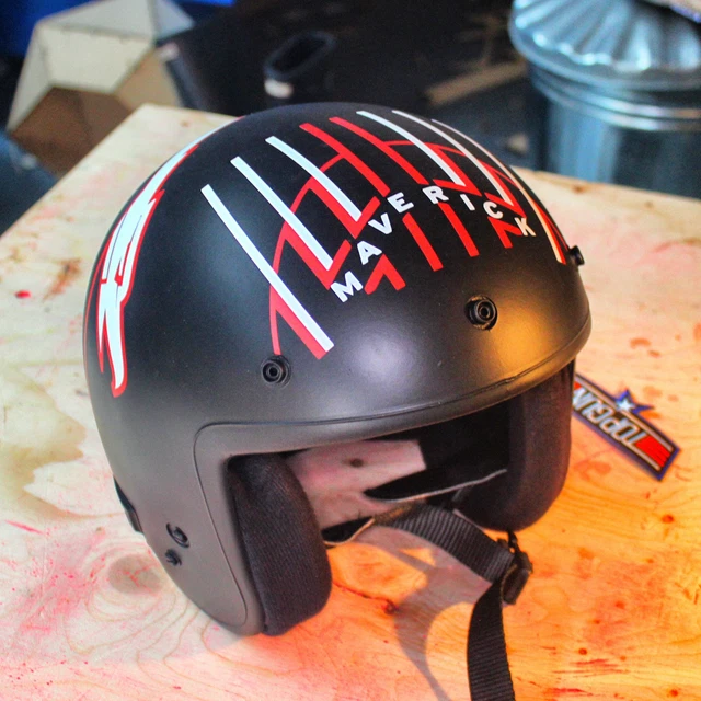 Piloto Casco De Maverick JUEGO DE CALCOMANÍAS Para Casco Top Gun