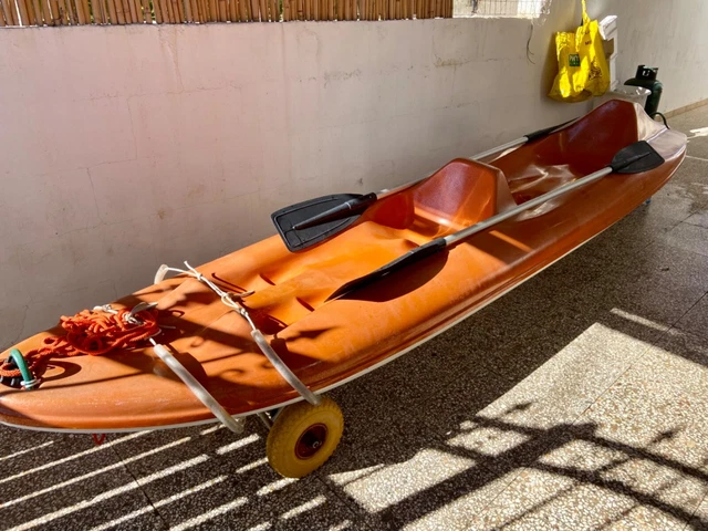 CANOA BIPOSTO RIGIDA in vetroresina, 4 mt EUR 200,00 - PicClick IT