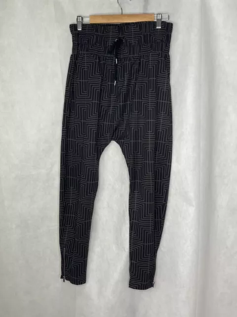 Lorna Jane women's black mesh pack elastic waist casual jogger pants size:  small