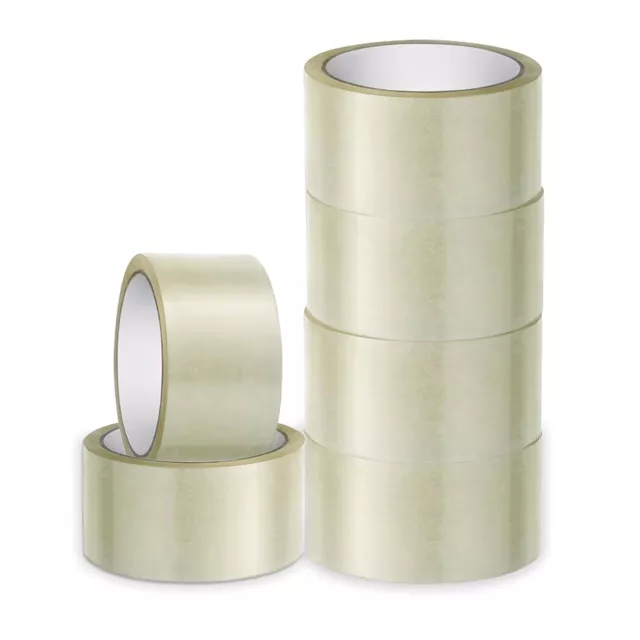 Clear Packing Tape Parcel Strong 48Mm X 66M Box Sealing Sellotape Packaging Uk