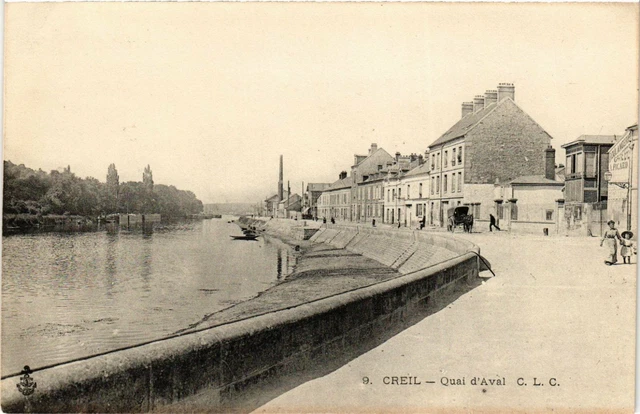 CPA Creil Quai d'Aval FRANCE (1014085)