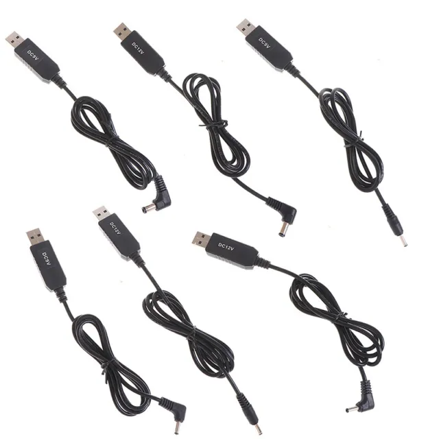 USB power boost line DC 5V to 9V 12V Step UP Adapter Cable 3.5*1.35mm 5.5*2.-wf